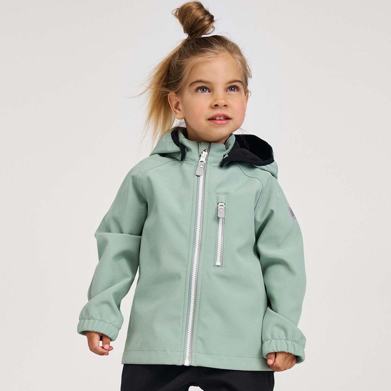 Reima Vantti softshelljakke til barn og baby, Stone Green