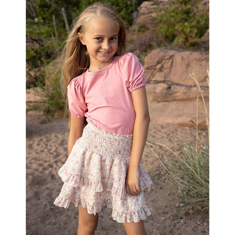 Vilje & Ve Lilly skjørt til barn, Coral pink