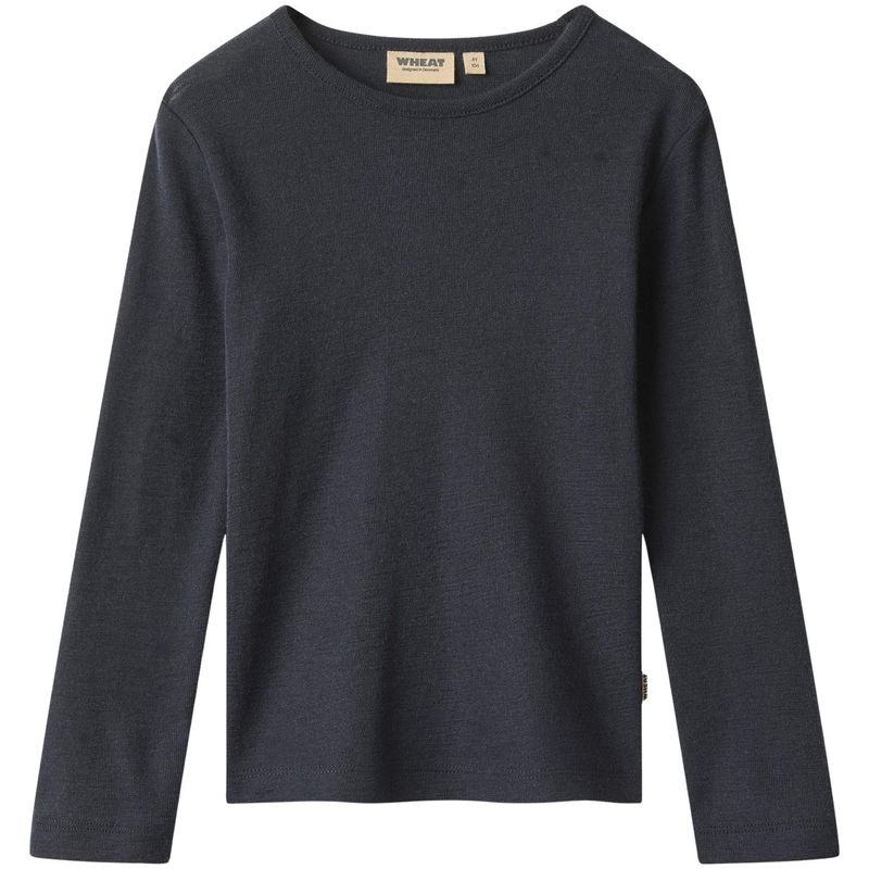 Wheat Alfie genser i ull til barn, Navy