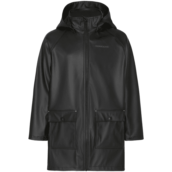 Hovedbilde Didriksons Giga regnjakke til barn, Black