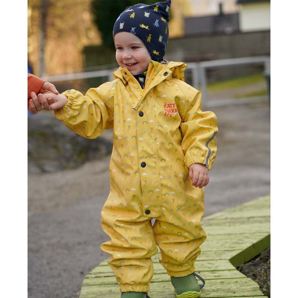 Hovedbilde Kattnakken Dugg Superkatten regndress, Bananskum