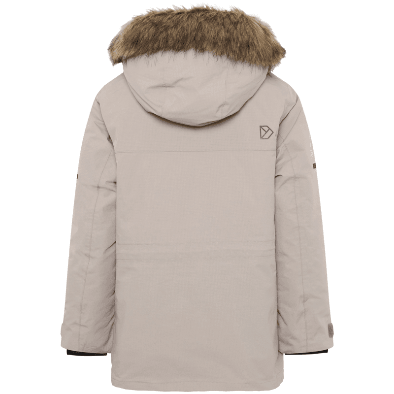 Didriksons Sylvin parkas vinterjakke til barn, Ash Brown