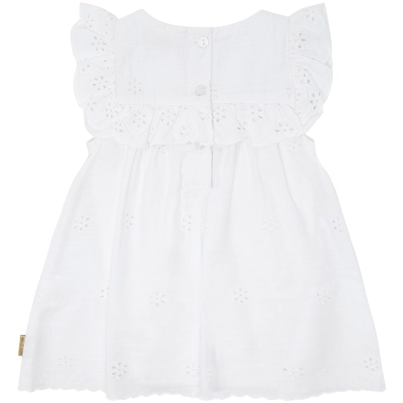 Hust and Claire Hckristi kjole til baby, White