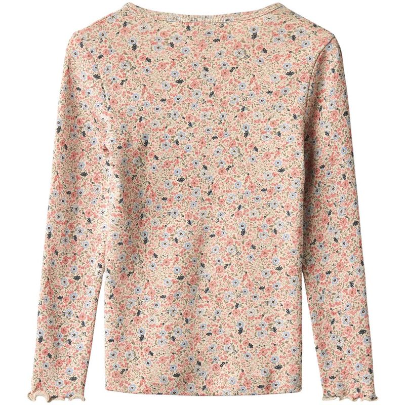 Wheat Eja genser til barn, Grey Cloud Flowers