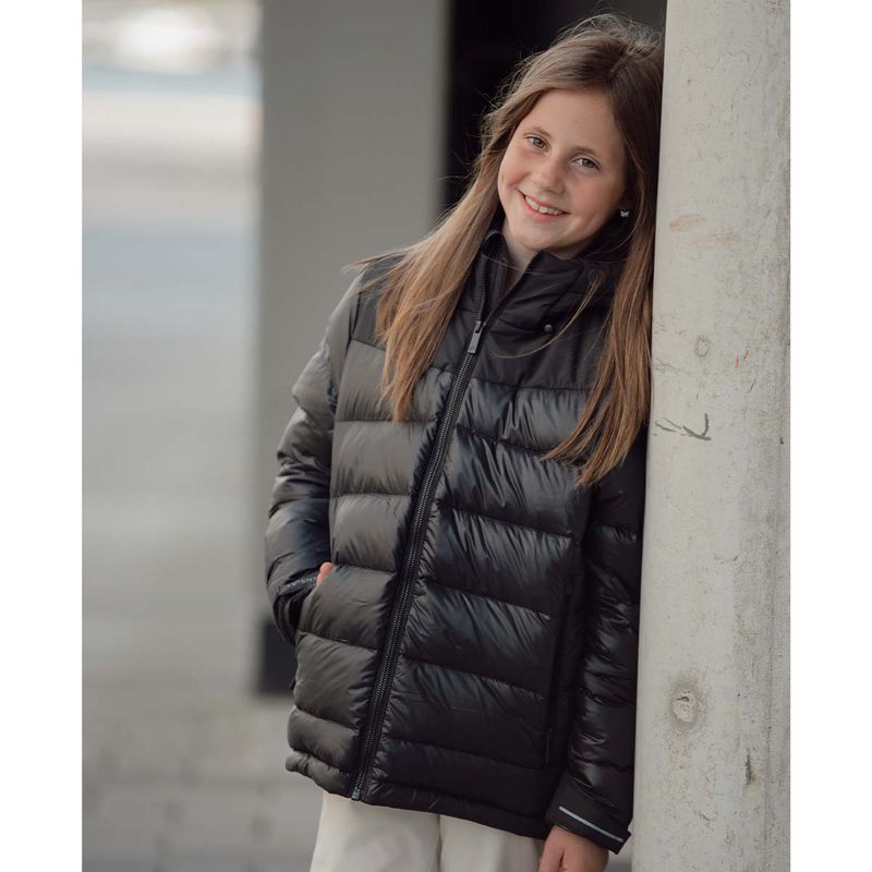 Twentyfour JR Aurora Warm dunjakke til barn, Sort