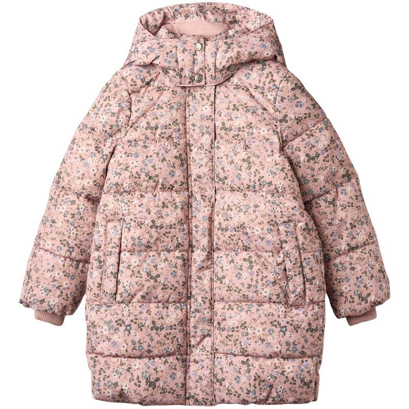 Wheat Yrsa boblejakke til barn, Rose Powder Flowers