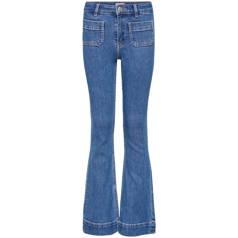 Kids Only Kogmadison flared-fit jeans, Light Blue Denim