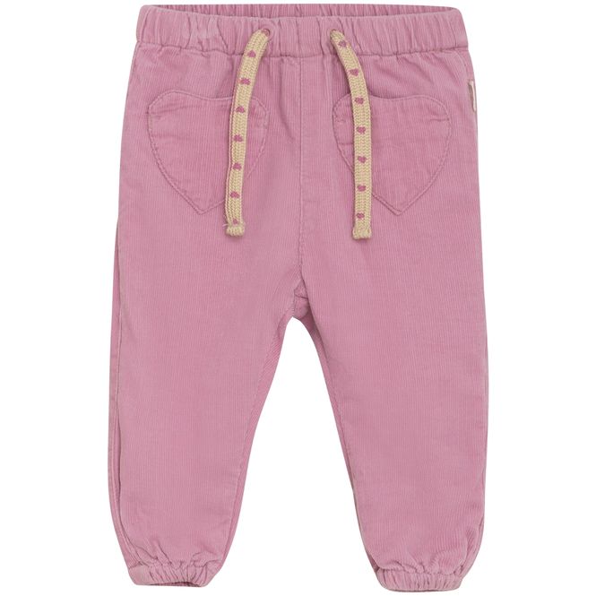 Hovedbilde Minymo bukse i kordfløyel til baby, Mauve Orchid