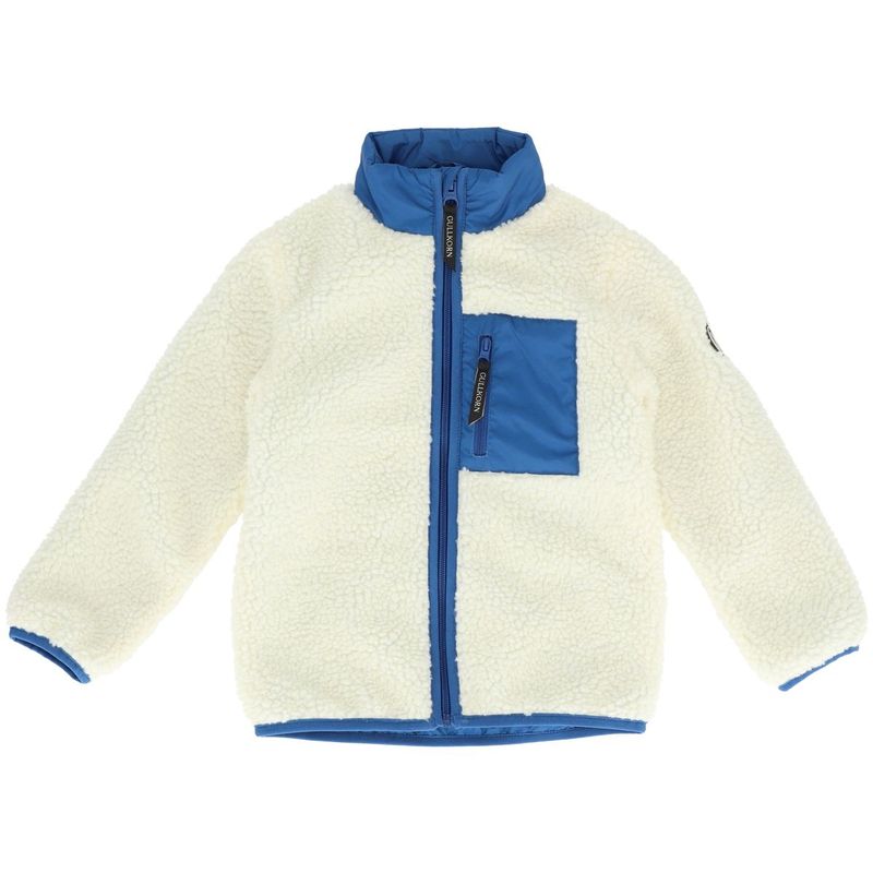 Gullkorn Tefrit teddyjakke til barn, Denim