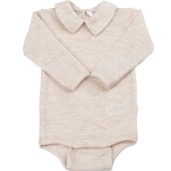 Bilde av Joha wool melange ullbody med krage, Creme