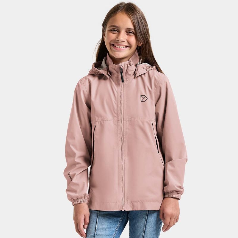 Didriksons Meliss 2 skalljakke til barn, Vintage Pink