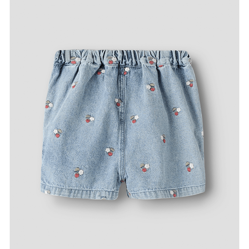 Lil' Atelier Nmffunda denim shorts til småbarn, Medium Blue