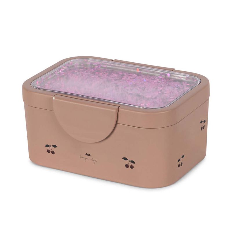 Konges Sløjd Glitter matboks, Cherry Blush