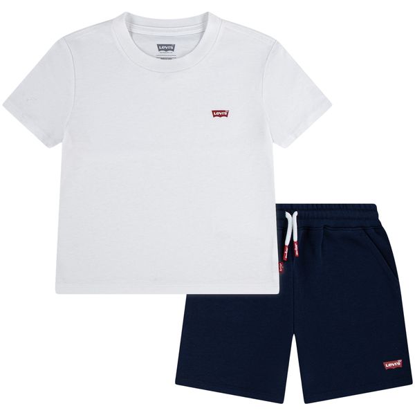 Hovedbilde Levis Batwing shorts-sett til barn, Bright White