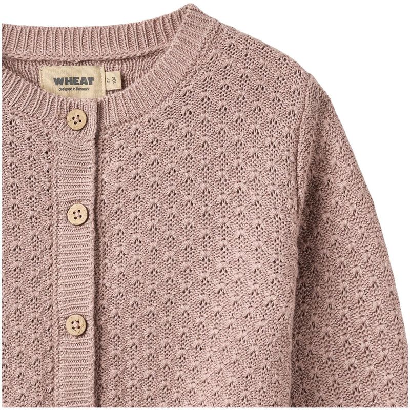 Wheat Magnella cardigan til barn, Dry Rose