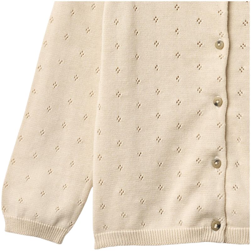 Wheat Maia cardigan til barn, Sandshell