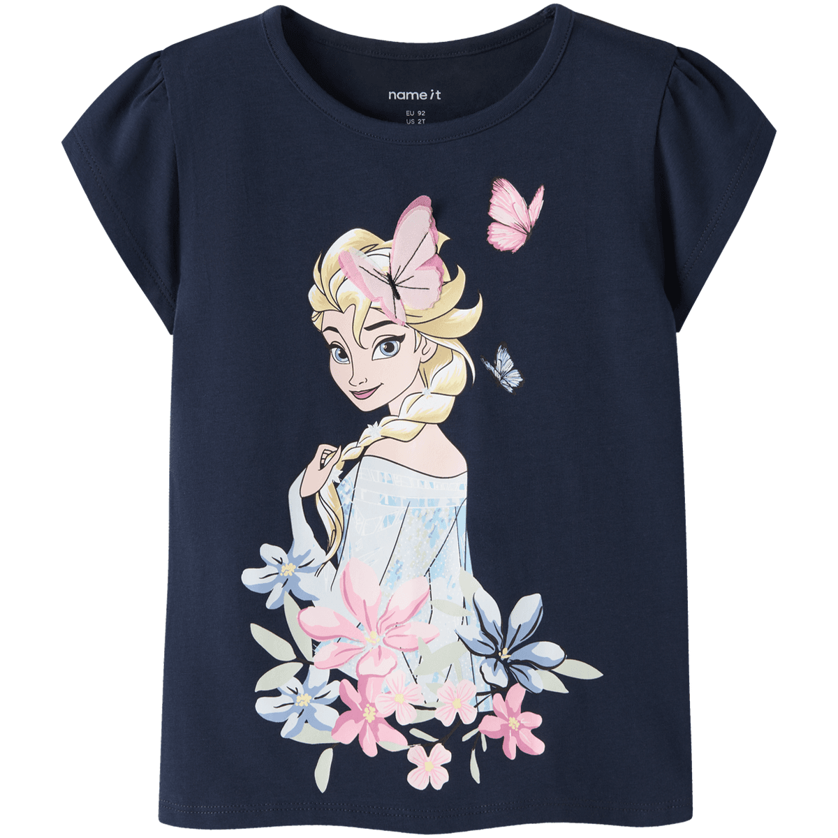 Name It Nmfmeri Frozen t-skjorte til småbarn, Navy Blazer