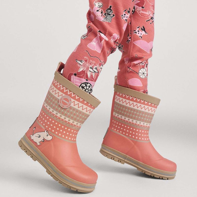 Reima Magisk Moomin gummistøvler, Rose Blush