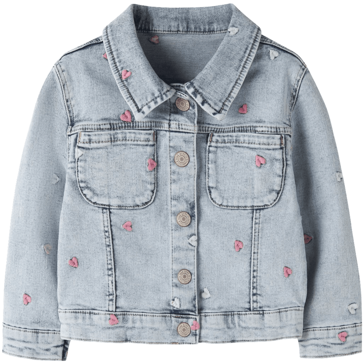 Name It Nmfelisa denim jakke småbarn, Light Blue Bleached
