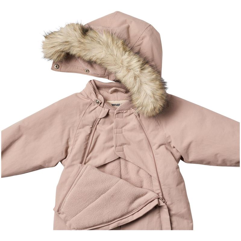 Wheat Nickie vinterdress til baby, Dry Rose