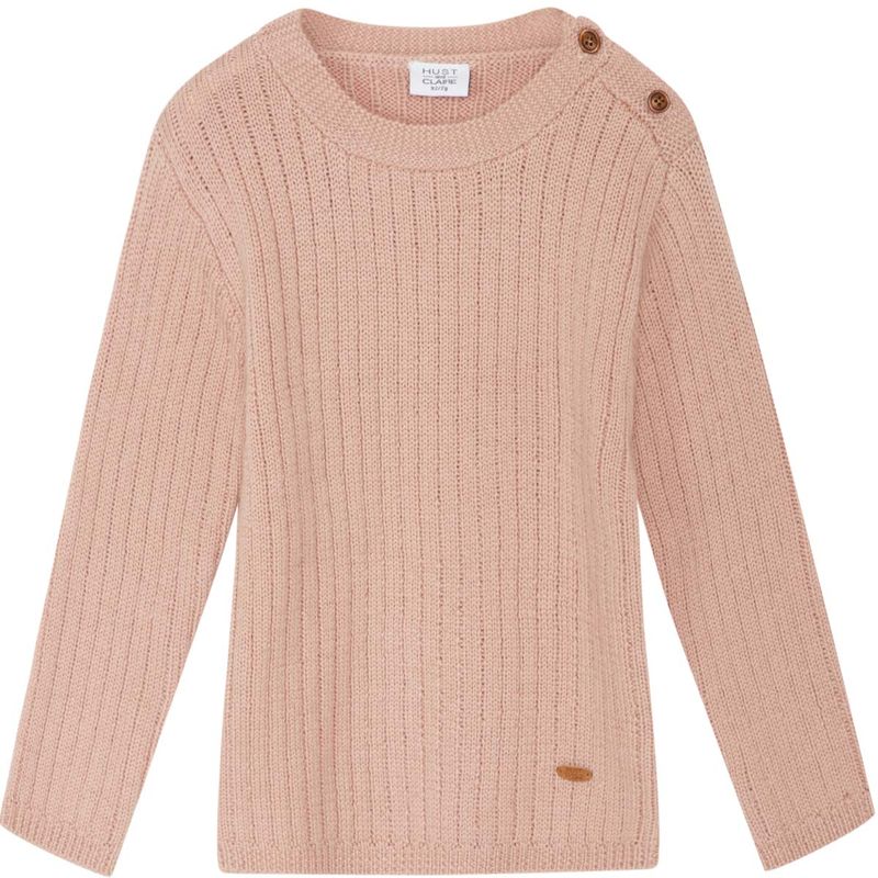 Hust & Claire Pil strikket ullgenser, rose cloud