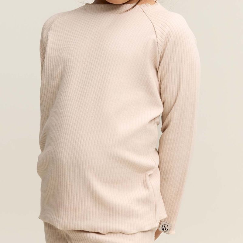 Gullkorn Olivin genser til barn, Beige