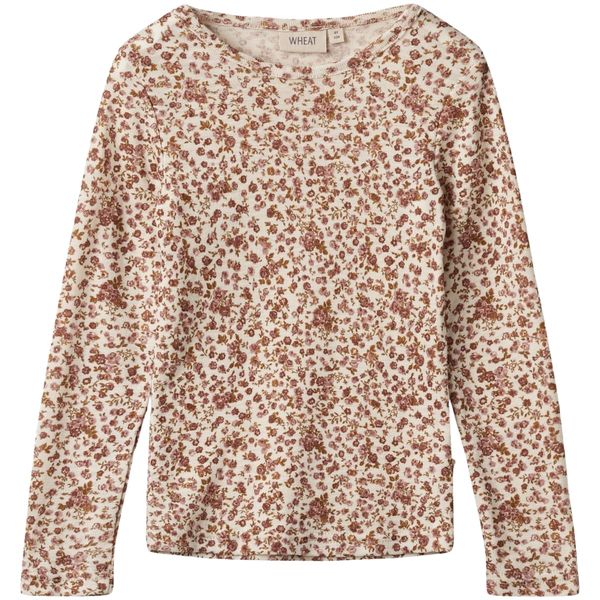 Hovedbilde Wheat Alfi genser i ull til barn, Rose Flowers