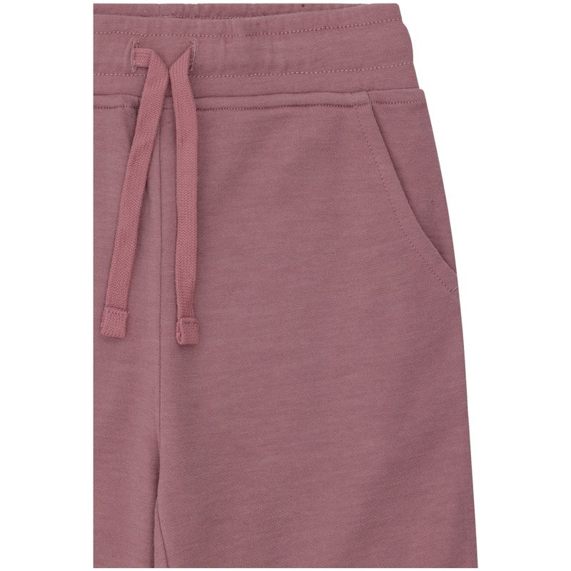 Hust and Claire Galon ull/bambus joggebukse, Pale Mauve