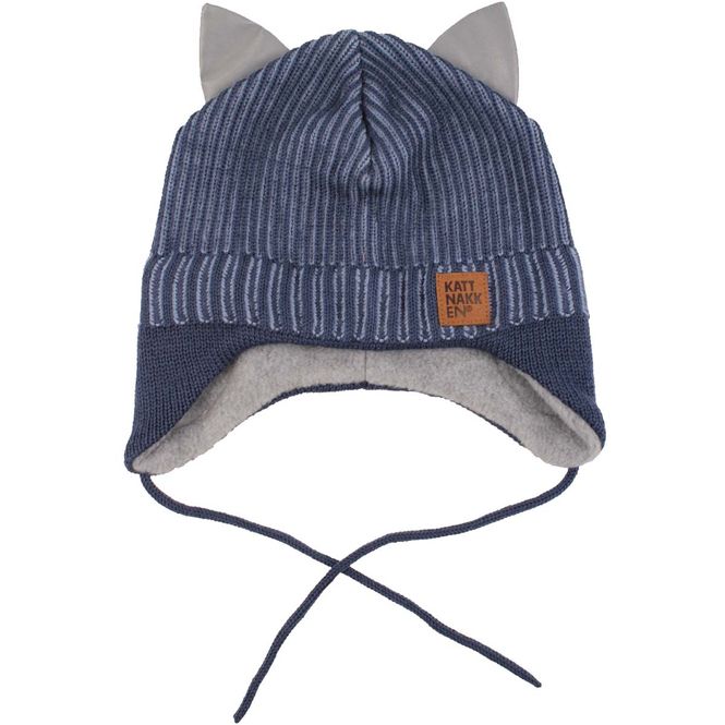 Hovedbilde Kattnakken babylue i ull, Midnatt
