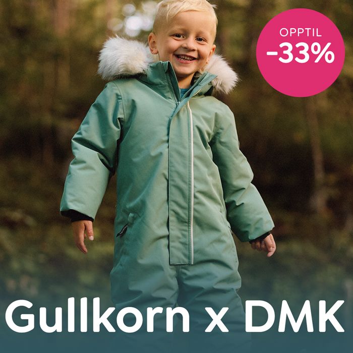 Nå får du opptil 33% rabatt på Gullkorn x DressMyKid yttertøy og ullsett