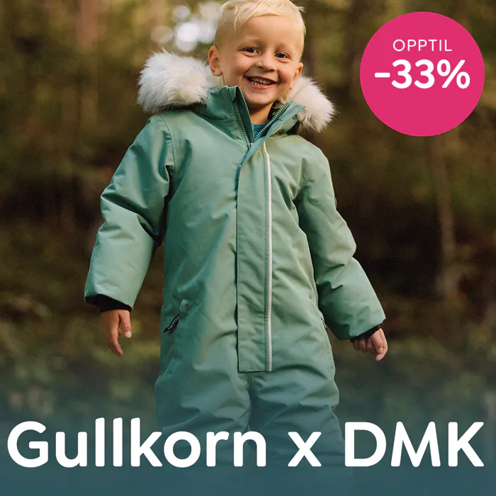 Nå får du opptil 33% rabatt på Gullkorn x DressMyKid yttertøy og ullsett