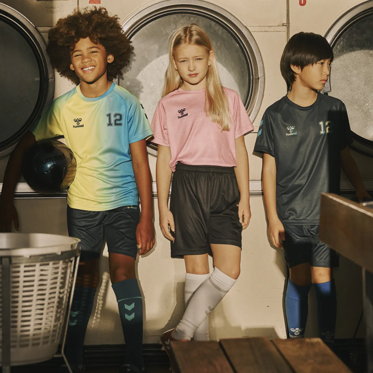 Fotball drakter og fotballsko til barn