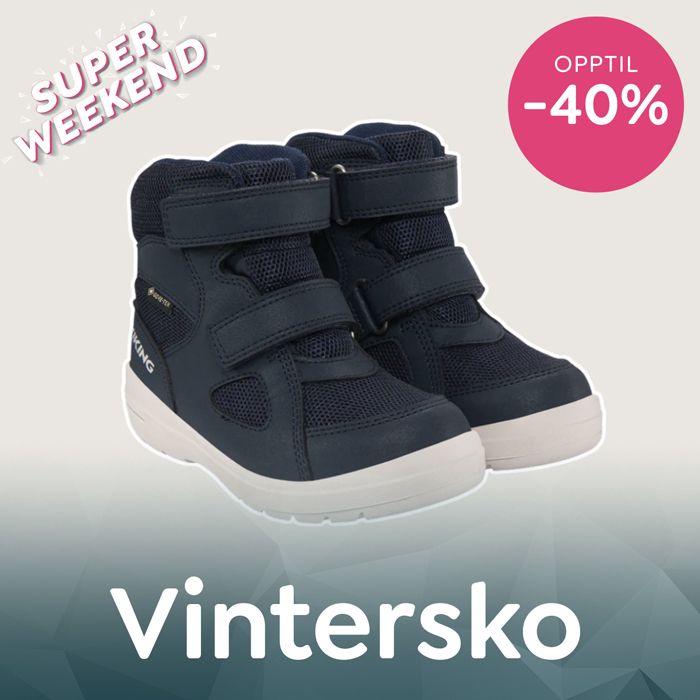 SUPERWEEKEND! Nå får du opptil -40% på vintersko-nyheter til barn