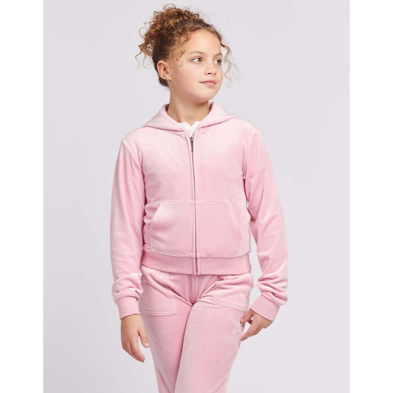 Juicy Couture Tonal velour joggebukse, pink nectar