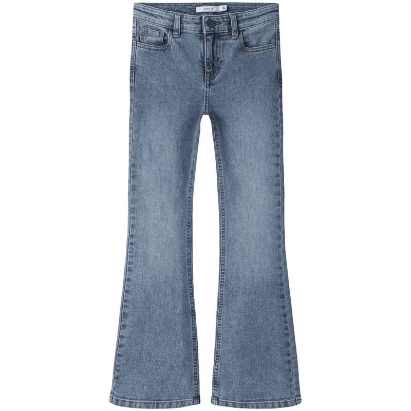 Name It Nkfpolly bootcut jeans til barn, Medium Blue Denim