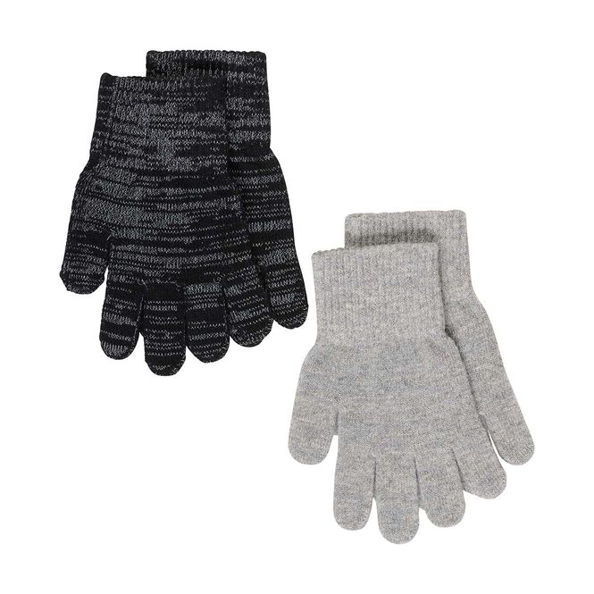 Hovedbilde Celavi 2-pack vanter i ull m/refleks til barn, ...