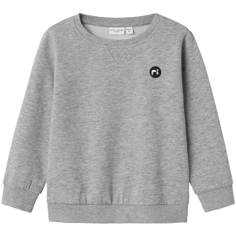 Name It Vimo sweatshirt til småbarn, Grey Melange