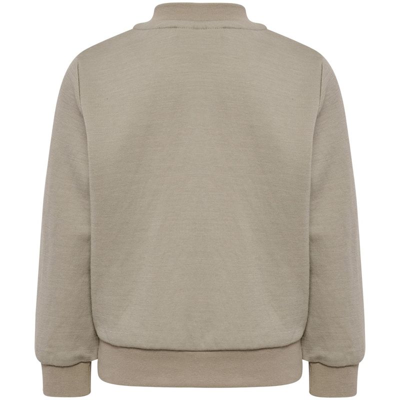 Hummel Hmlmini Bee zip-genser i ull/bomull, Vintage Khaki