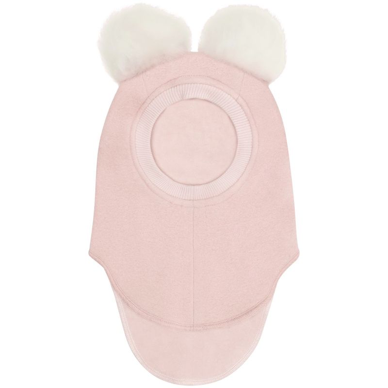 HUTTEliHUT balaclava i ull m/alpakkadusker, Rose Smoke