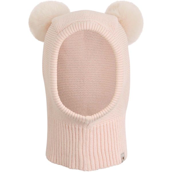 Hovedbilde HUTTEliHUT balaclava med dusker, Peach Blush
