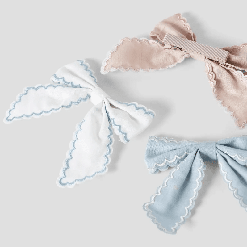 Lil' Atelier Nmfacc-Jarper 3-pack hårspenner, Coconut Milk