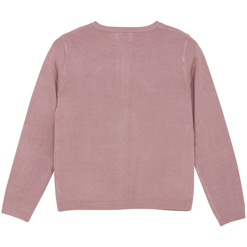 Creamie Pointelle cardigan til barn, Woodrose