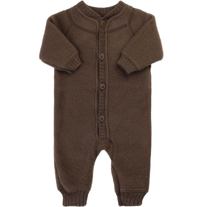 Hovedbilde Joha ullfleece heldress til baby med knapper, ...