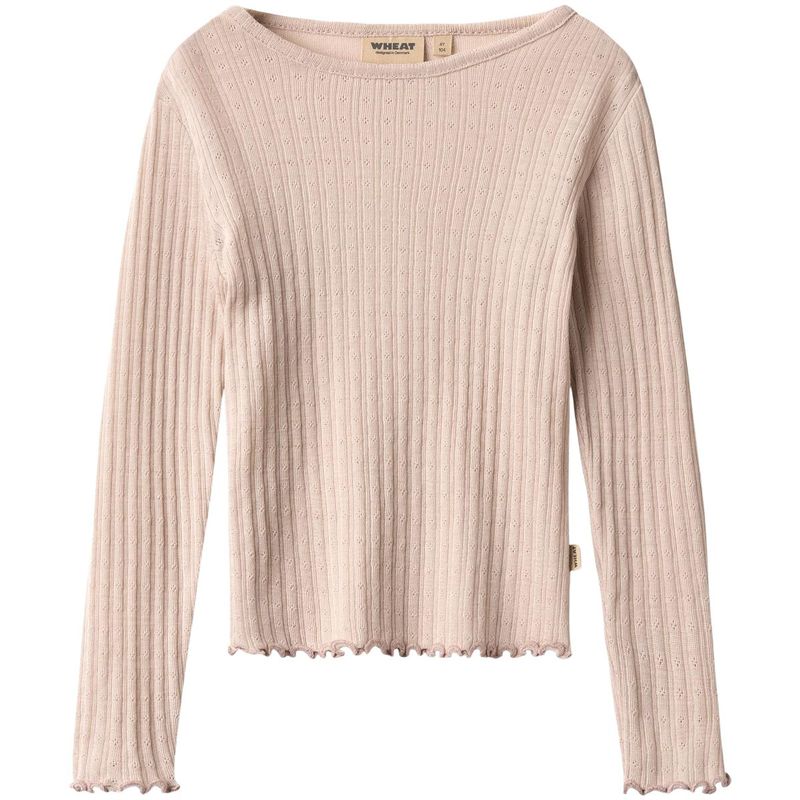 Wheat Alli genser i ull/silke til barn, Pale Lilac