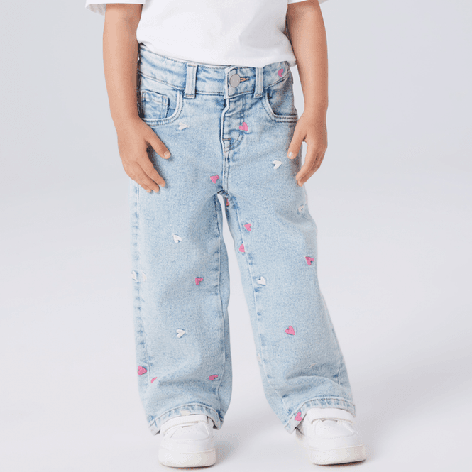 Hovedbilde Name It Nmfrose Wide jeans til småbarn, Light ...