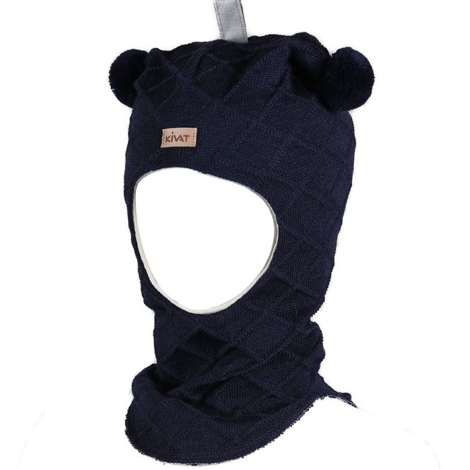 Hovedbilde Kivat Cable balaclava til barn og baby, Marineblå