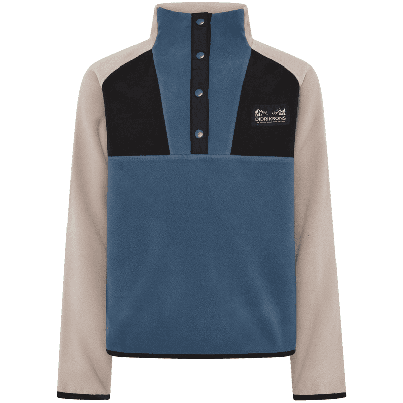 Didriksons Yokto fleecegenser til barn, Blue Fog