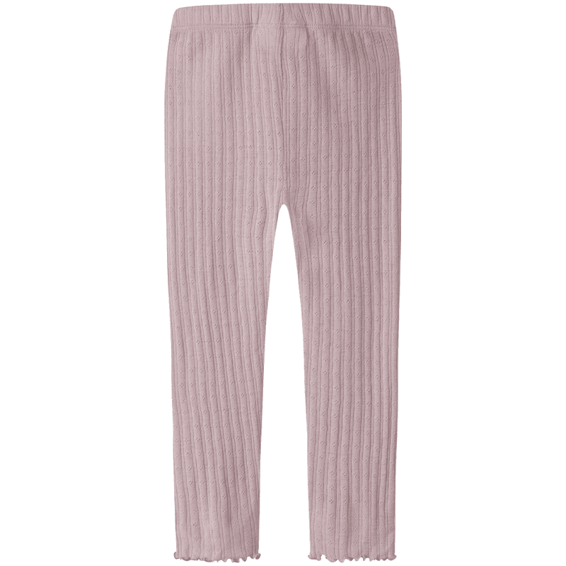 Name It Nmfwossa leggings i ull/silke småbarn, Violet Ice