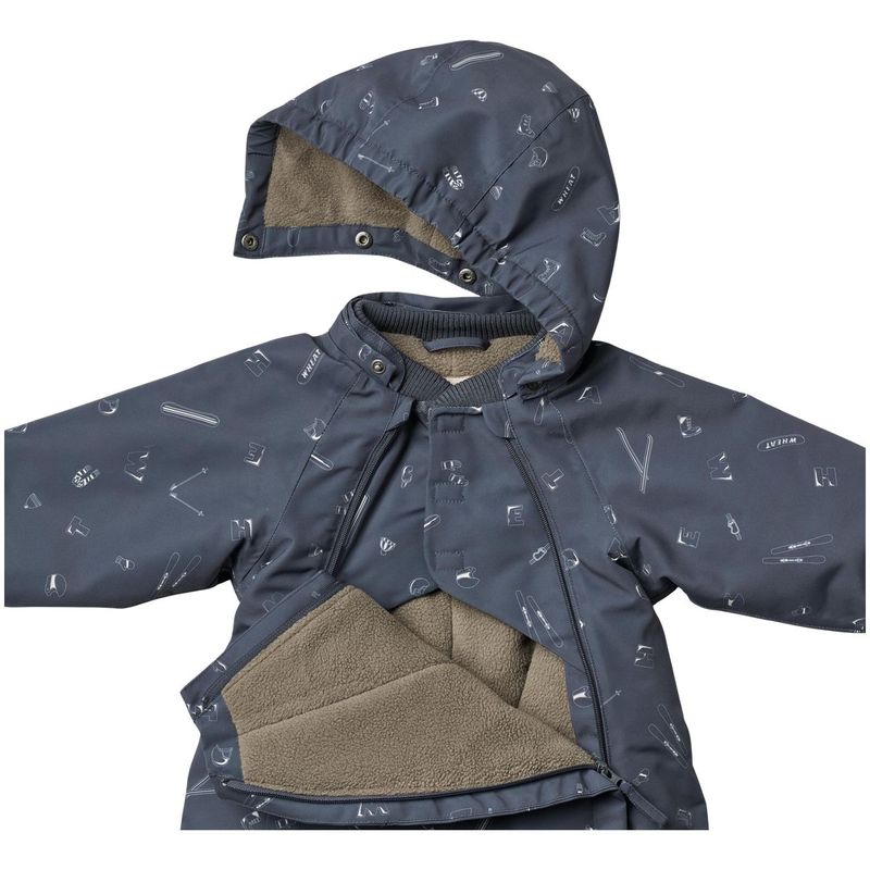Wheat Adi vinterdress til baby, Winter Blue Aop