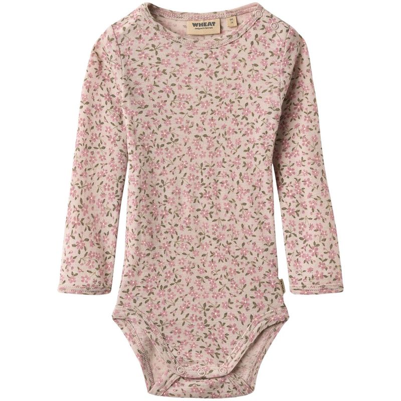 Wheat Lucca body i ull, Pale Lilac Flowers